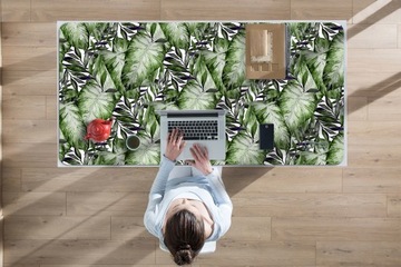 Do pokoju mata podkładka na biurko Liść Monstera