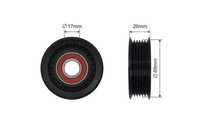 фото thumb №1, Ролик ремень многоручейковый mazda 6, mpv, mx-5 02-14