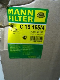 Купить Фильтр воздуха mann фильтр c15 165/4, фото thumb