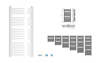 Ванная радиатор CLASSIC-MID 950x470, золотисто-розовый
