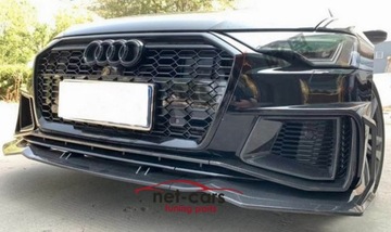 фото thumb №16, Бампер перед решітка радіатора audi a6 c8 4k 18- s6 s line rs6 quattro накладка блиск