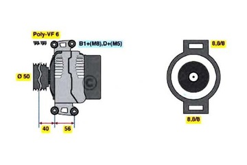 фото thumb №2, Bos0 986 043 900 генератор bosch 111540902 121542