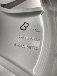 фото thumb №11, Диск audi a3 8v 17 дюймов 7,5j et51 8v0601025cq
