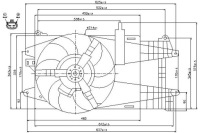 фото thumb №2, Вентилятор радіатора з корпус fiat idea punto l
