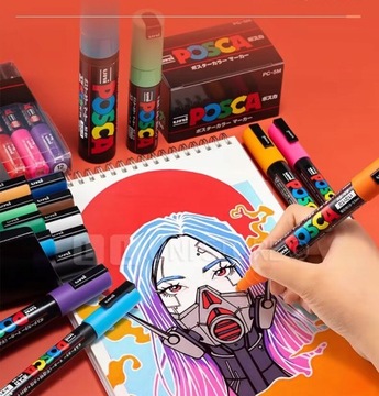 Набор маркеров UNI POSCA PC-5M Набор из 15 шт.