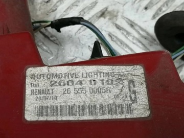 фото thumb №10, Renault laguna iii купе лампа левый зад крыльев 265550005r