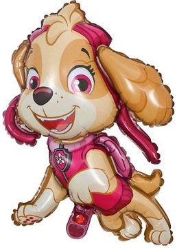 НАБОР ШАРОВ ИЗ 4 ФОЛЬГЕННЫХ ШАРОВ НА ДЕНЬ РОЖДЕНИЯ SKYE SKY PAW PATROL LARGE 48 шт.