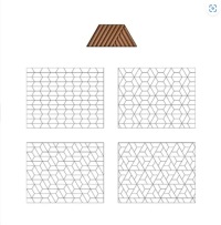 Пробковая стеновая панель CORKBEE 3D EKO WEAVE натуральная