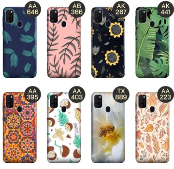 ETUI DO SAMSUNG GALAXY M21 WZORY FLORAL BOTANIKA BUKIETY OBUDOWA POKROWIEC