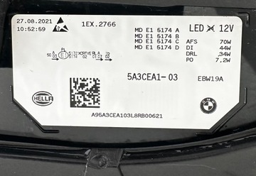 фото thumb №8, Bmw ix m60 ix20 лампа левая leser перед 5a3cea1-03 jak новая