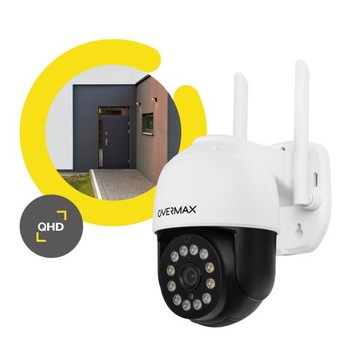Zestaw Kamer Zewnętrznych OBROTOWE 25s LAN IP66 WIFI Full HD 4xZOOM 3sztuki