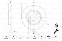 фото thumb №3, Тормозные диски тормозные колодки перед bosch citroen xsara