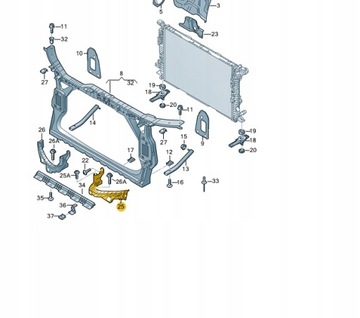 фото thumb №1, Ползун держатель фара audi q5 8r0805607b левый