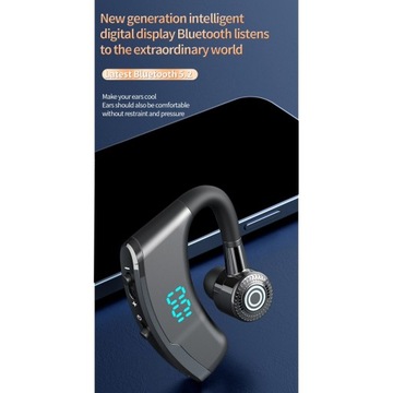 Bluetooth-гарнитура, одинарная, подходит для левого и правого уха, с шумоподавлением, синяя
