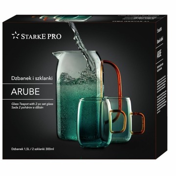 Starke Pro Arube кувшин 1,5 л и 2 стакана по 300 мл