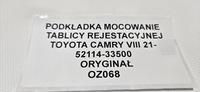фото thumb №9, Підкладка номерного знака реєстраційний camry viii 21-