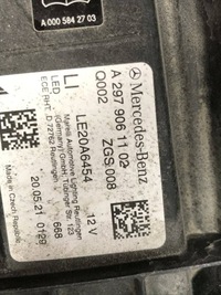 фото thumb №8, Левая лампа фара mercedes eqs v297