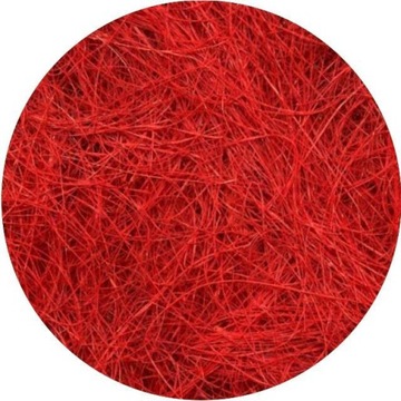 СИЗАЛ сено декоративное SIZAL RED волокно 30