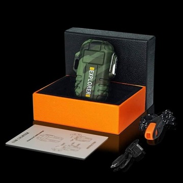 F13 ЭЛЕКТРОННАЯ ЗАЖИГАЛКА, НАРУЖНАЯ, ВЕТРОЗАЩИТНАЯ, ЗАРЯЖКА ОТ USB