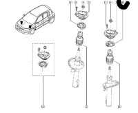 фото thumb №2, 2x snr подшипник амортизатора renault megane ii scenic grand scenic