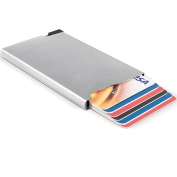 АЛЮМИНИЕВЫЙ RFID-ЧЕХОЛ ДЛЯ 6 ПРОТИВОКРАЖНЫХ КАРТ