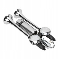 фото thumb №14, Клаксон сигнал пневматическая 300db хром компрессор 12/24v автомобильная