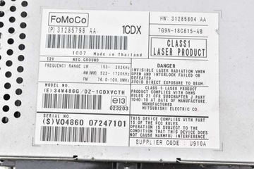 фото thumb №6, Радио радиопроигрыватель считыватель дисков cd 31285798aa volvo s80 2 ii 06-09