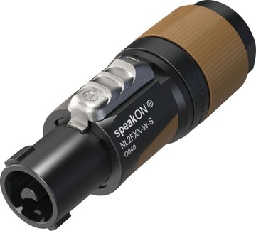 2-контактный разъем SPEAKON для кабеля NEUTRIK NL2FXX-W-S.