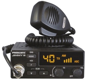 CB RADIO PRESIDENT JIMMY III ASC + МОНТАЖНАЯ АНТЕННА SIRIO NEW DELTA + КРОНШТЕЙН