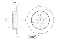 фото thumb №2, Диски тормозные brembo mr955408 mr955407 t mn1024