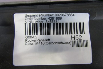 фото thumb №11, Планка пороговая левая bmw ix3 i x3 g08 led m набор