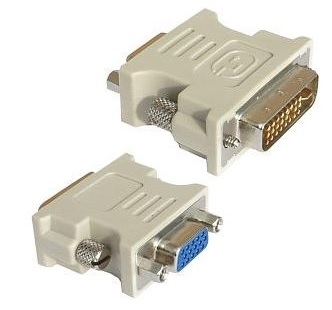 Переходник-адаптер вилка DVI 24+1/разъем VGA (2044