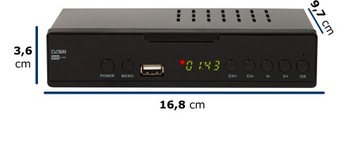 ТЮНЕР-ДЕКОДЕР DVB-T2 НАЗЕМНОЕ ТВ H.265 HEVC FULL HD USB HDMI ПУЛЬТ ДИСТАНЦИОННОГО АККУМУЛЯТОРА