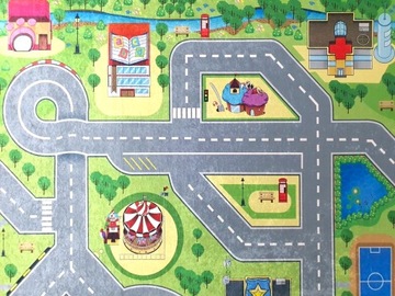 Ковер DIGITAL EMMA CITY улицы дороги автомобили 140х200
