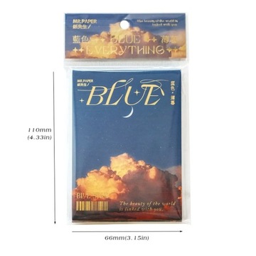 Mr.paper 60 шт./книга, маленькая свежая простая записная книжка