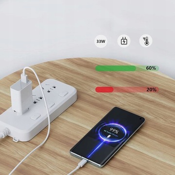 БЫСТРОЕ ЗАРЯДНОЕ УСТРОЙСТВО 33 Вт ДЛЯ XIAOMI REDMI ПРИМЕЧАНИЕ 12 2M