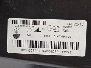 фото thumb №10, Лампа правая передняя maserati ghibli рестайлинг полный led 00670106166