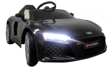 Игрушечный автомобиль на батарейках для детей, электропривод Audi R8, пульт дистанционного управления, USB-радио.