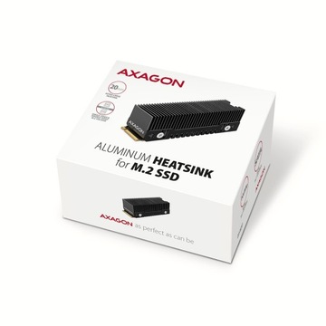 Radioator Chłodnica aluminiowa pasywna do dysku M.2 SSD ALU wysokość 24mm