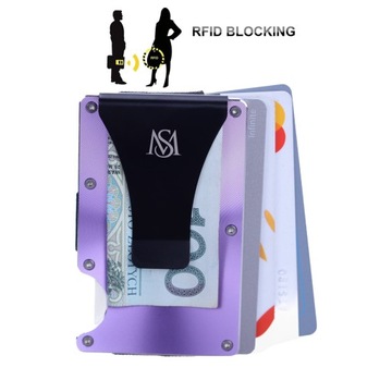 Алюминиевый тонкий держатель для карт RFID-кошелька
