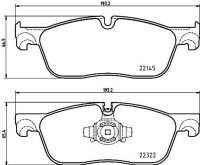 фото thumb №1, Гальмівні колодки гальмівні land rover range rover velar 2.0 d180 td4 03.17- lr160438