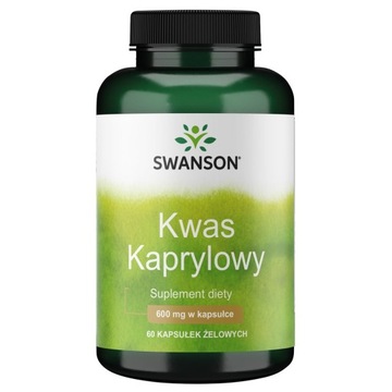 SWANSON Каприловая кислота 600 мг (60 капс.)