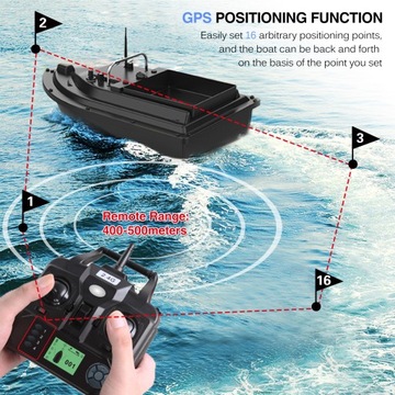 Лодка для приманки с GPS и большим контейнером
