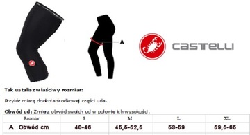 Велосипедные наколенники Castelli Thermoflex 2, черные, размер L