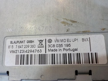 фото thumb №6, Vw touran i рестайлинг 2.0 tdi 09r радио cd 3c8035195