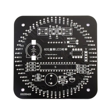 Электронные вращающиеся часы, 60 светодиодов, в корпусе DIY KIT.