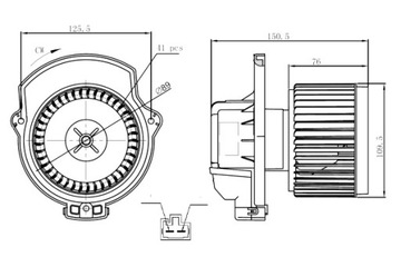 фото thumb №12, Nrf повітродувка toyota iq 2008- 34297