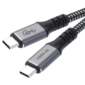USB-c Кабель USB 4 для быстрой зарядки 100 Вт, 40 Гбит/с, 5K, 1,2 м