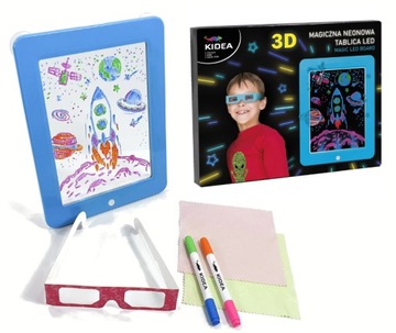 Доска Magic Neon 3D LED Blue KIDEA
