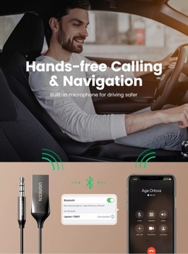 АДАПТЕР AUX BLUETOOTH 5.0 Приемник UGREEN 3,5 мм